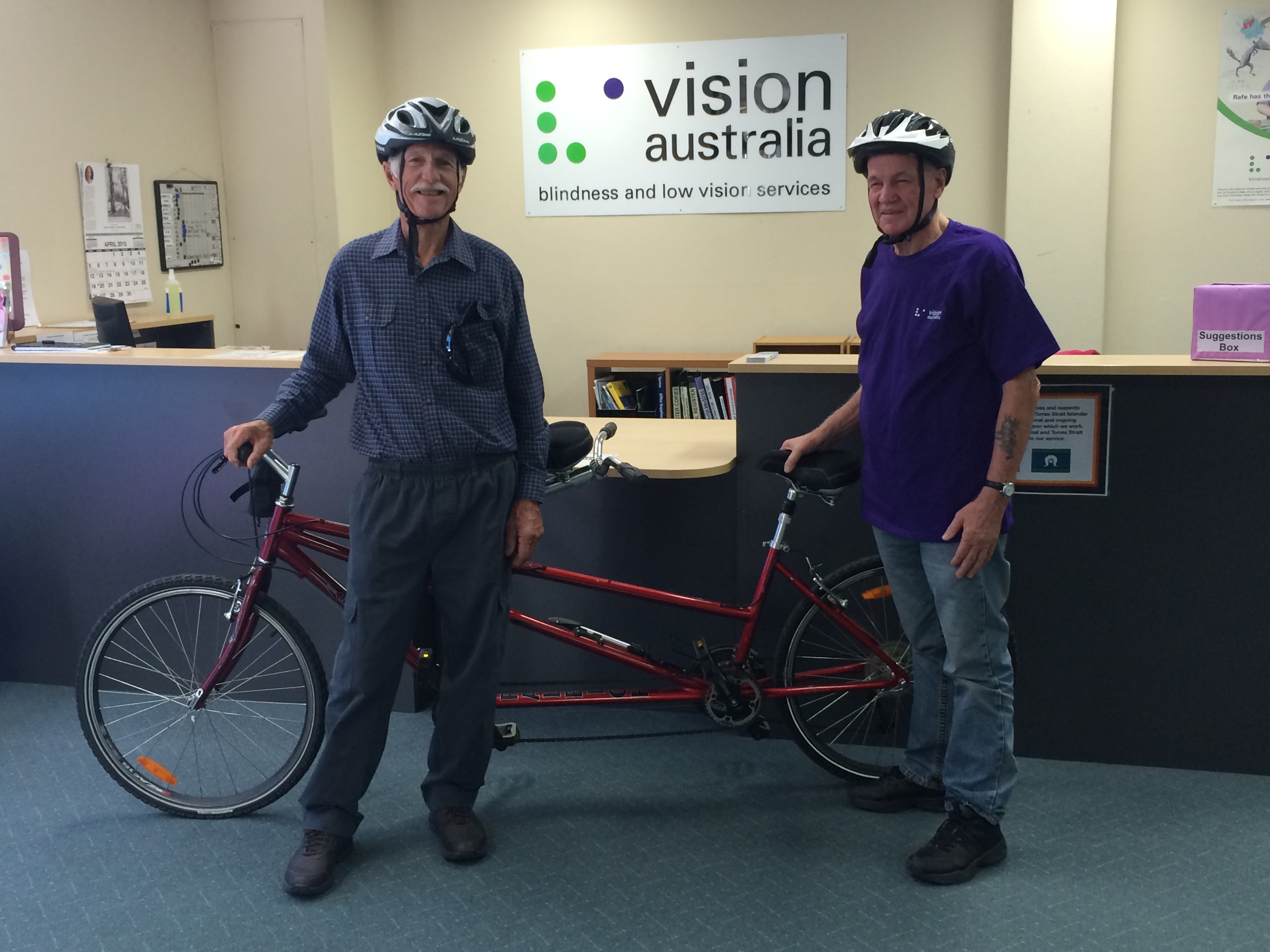 Barry and David at Vision Australia 